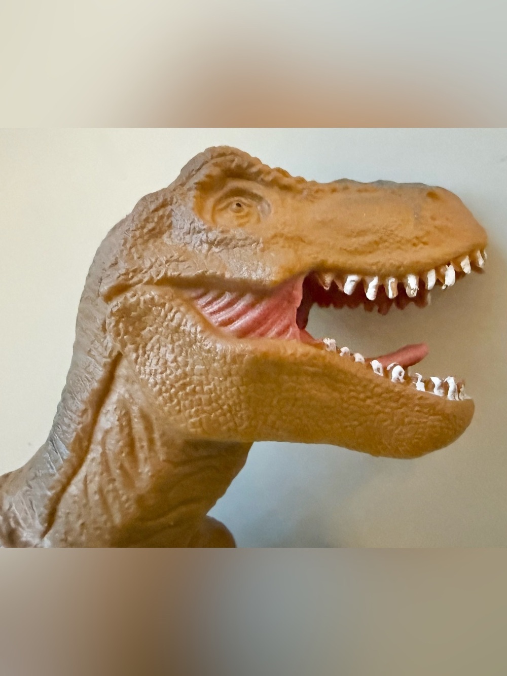 6” Realistic Tan T-Rex Action Figure - Kids Dinosaur Toy
